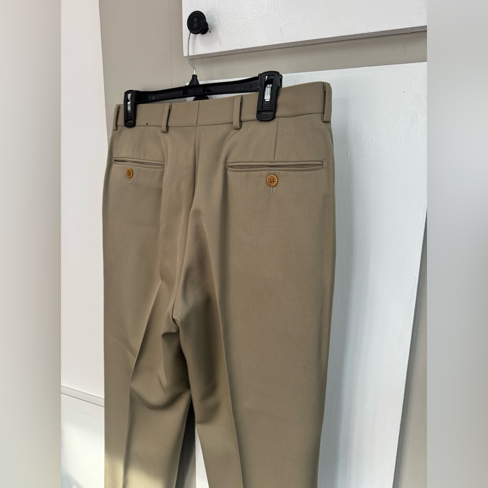 Brooks Brothers Madison Tan Mens Dress Pants Size 32/30 - Picture 5 of 6